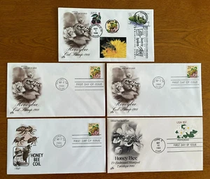 5)US#2281/3297/3351/U599 HONEY BEE FDC ARTCRAFT/ARTMASTER 1 COMBO 1980/88/99 - Picture 1 of 8