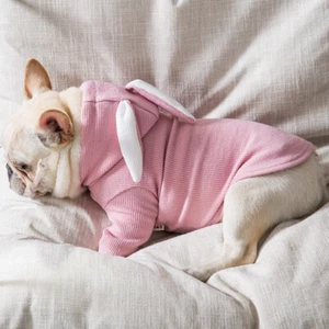 Felpa con cappuccio rosa per cani di piccola taglia / felpa per cani alla moda / maglione per cani - Foto 1 di 7