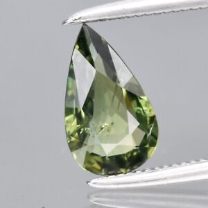 0.75ct 8.3x5mm Pear Green Sapphire Gemstone Australia, Heated
