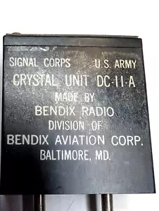 c1940s Bendix Aviation DC-11 Radio Crystal Army Signal Corps Airplane 8MC VHF F6 - Picture 1 of 5