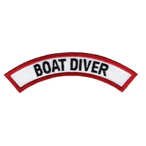 BOAT DIVER CHEVRON - BUCEO PARCHE DE BUCEO planchado aplique bordado - Imagen 1 de 1
