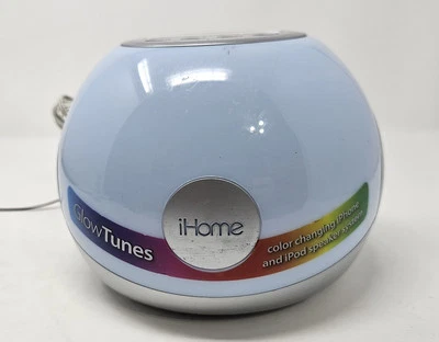 IHome Glow Tunes Model IP15 LED Color Changing Speaker Dock Retro IPhone MP3 - Image 1 of 4