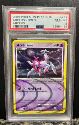 2009 POKEMON PLATINUM ARCEUS #AR7 ARCEUS-HOLO PSA 8 DOUBLE SWIRL - Image 1 of 4