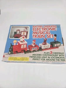 Vintage Yuletide Concepts Electronic Musical Train Set Battery Operated 1985 - Bild 1 von 3