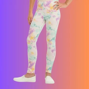 Girls' Tie-Dye Leggings - Cat & Jack Cream XXL (16/18) #339 - Picture 1 of 7