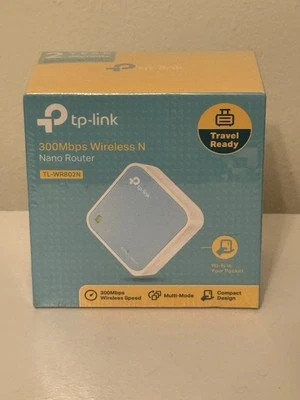 TP-Link Network TL-WR802N 300Mbps Wireless N Nano Router 2.4Ghz Travel - Image 1 of 2
