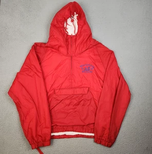 VTG Windbreaker Poncho Pullover Jacket Men's 2XL Lined William Jewell College MO - Picture 1 of 11
