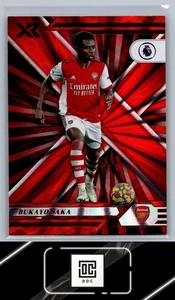 2021-22 Panini Chronicles #103 Bukayo Saka XR Premier League láseres rojos - Imagen 1 de 2