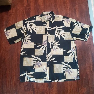 Camisa hawaiana de manga corta con botones Bamboo Cay Resort Wear para hombre talla M Foto 1 de 4