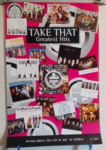 TAKE THAT Greatest Hits UK 1995 official 18" x 27" promo poster UNUSED! - Picture 1 of 1