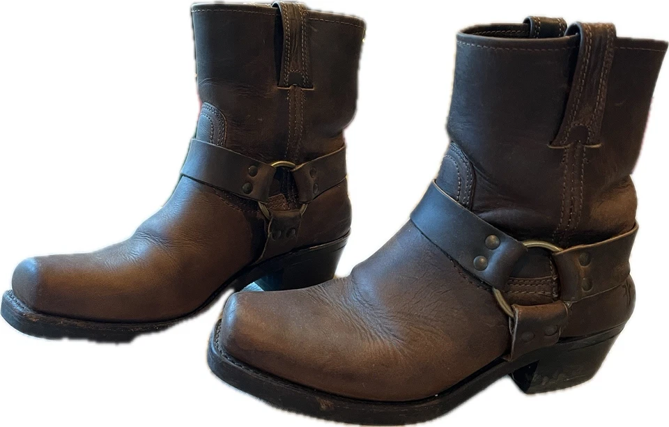 Botas Frye Arnés Mujer Puntera Cuadrada Talla 8R Foto 1 de 1