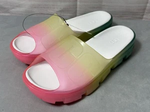Ugg Jella Clear Watercolors Slides Women's Size 8 - Picture 1 of 13