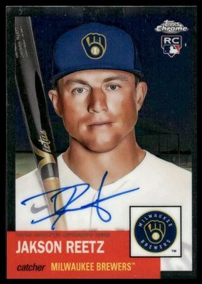 2022 Topps Chrome Platinum Anniversary #CPA-JRE Jakson Reetz Autographs - Image 1 of 2
