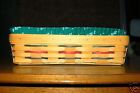 Longaberger Woven Traditions Bread Basket Signed by 3
