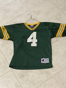 Vintage Youth L 14-16 Green Bay Packers Brett Farve Jersey #4 Champion - Picture 1 of 6