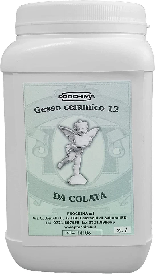 GESSO CERAMICO B12 da colata per forme stampi oggetti in rilievo modelli calchi - Immagine 1 di 4