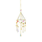 Crystal Wind Chime Lighting Ball Home Garden Hanging Decor Wind Bells DIY Gift