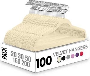 Pack - Non-Slip Clothes Hanger Ivory with 360 Degree - Picture 1 of 6