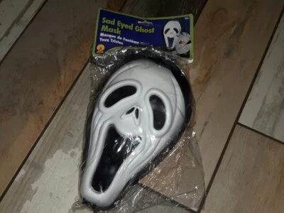 Rubies New Evil Sad Eyed Ghost Scream Adult Costume Mask Brand New FREE SHIPPING - Image 1 of 4