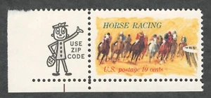 US. 1528. 10c. Horse Riding Issue. Single w/Zip Logo. MNH. 1974 - Picture 1 of 2