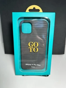 GO TO iPhone 11 Pro Max Cell Phone Case Cover Black Silicone Rubber - Picture 1 of 2