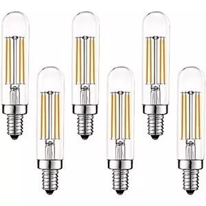 Luxrite Vintage E12 LED Bulb 60W Equivalent, T6 T6.5, 2700K (Warm White), 500 - Picture 1 of 7