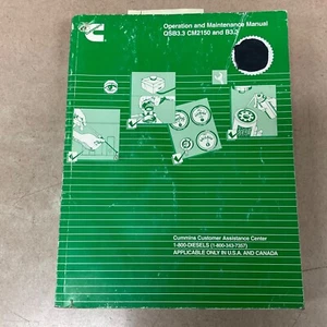 Cummins QSB3.3 CM2150 B3.3 ENGINES OPERATION & MAINTENANCE MANUAL GUIDE, 3666417 - Picture 1 of 5