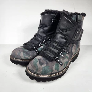 Earth Kodiak Glacier Boots Dark Taupe/Camouflage Camo Women 8M Leather Suede - Picture 1 of 10