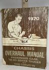 Vintage 1970 Chevrolet Service Chassis Overhaul Manual. Cars, trucks and 69Vette