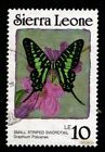 Sierra Leone 1987 10L Swordtail Butterfly Fine Used