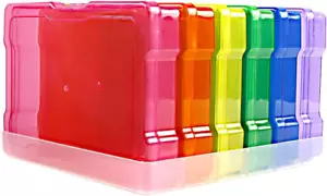 Transparent 4" X 6" Photo Storage Boxes - Photo Organizer  Photo Keeper Picture  - Picture 1 of 7