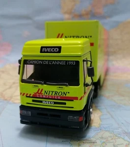 IVECO Eurotech bilico Semirimorchio UNITRON ,Scala 1/43 Louis Surber France 1990 - Foto 1 di 8