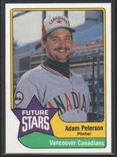Adam Peterson 1989 Triple A All-Stars CMC #45  Vancouver Canadians White Sox  #2