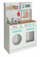 chad valley wooden kitchen with breakfast bar