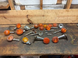 Vintage Turn Signals Brackets Honda Yamaha Suzuki - Picture 1 of 6