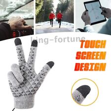 USB Rechargeable Electric Heated Gloves Work Gloves Men Women Gloves Winter Gift