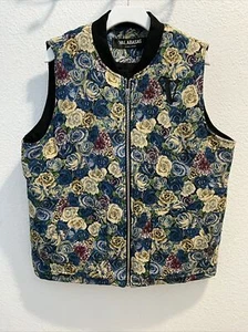 Valabasas Banksy Puffer Weste Gobelin Blumen Größe M - Bild 1 von 6