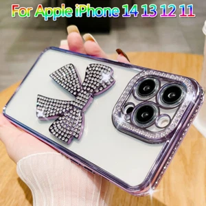 Coque Etui Diamants Antichoc Pour Apple iPhone 14 13 12 Pro Max 11 Plating Case - Photo 1 sur 16