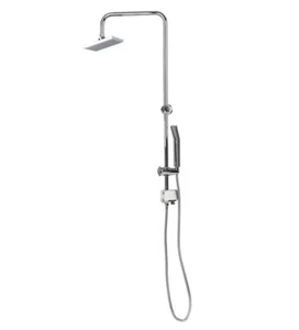 LIVARNO home Überkopfbrause-Set, 150-cm-Brauseschlauch (eckig)  17,6 x 17,6 cm - Bild 1 von 5