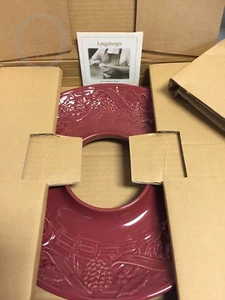 NIB*LONGABERGER *PAPRIKA*Nature's Garland Wreath Dish*17292V S88 - Picture 1 of 1