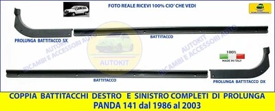 AUTOKIT Battitacco per Panda 141 750 Batticalcagno + Prolunghe Coppia DX- SX kit 2