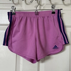 Adidas Pink Athletic Shorts Girls Youth Large 12/14 - Picture 1 of 4
