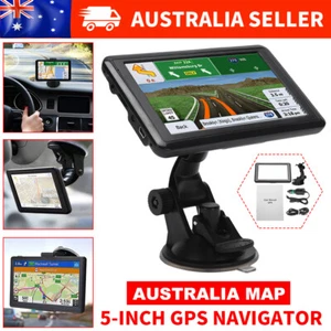 5" Car Truck Navigation GPS Navigator System Sat Nav Lifetime AU Map Speedcam HD - Picture 1 of 12