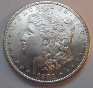 1881 S Morgan Silver Dollar,  (81SET1) - Picture 1 of 4