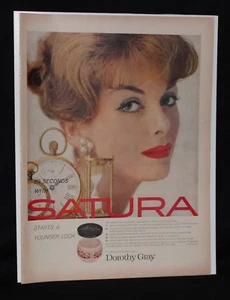 1958 Vintage Life Magazine Ad / Print Advertising Dorothy Gray Satura Cream - Picture 1 of 2