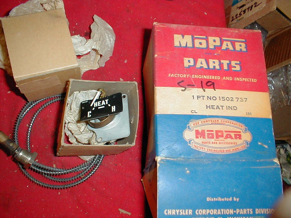 Nuevo de Lote Antiguo Camión Dodge Mopar 1954-6 Medidor de Temperatura con 6 Cilindros Foto 1 de 1