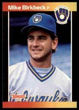 1989 Donruss Mike Birkbeck Milwaukee Brewers #501