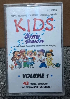 Kids Sing Praise Volume 1 Cassette 1986 Brentwood Split Track 43 SingAlong Songs - Image 1 of 4