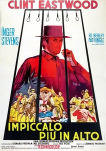 Hang 'Em High (aka Impiccalo Piu in Alto) Clint Eastwood italienische Kunst 1968 Film  - Bild 1 von 1