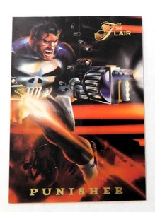 94 Flair Marvel Comics Punisher Power Blast Card 10 of 18 Foil Holo - Picture 1 of 2